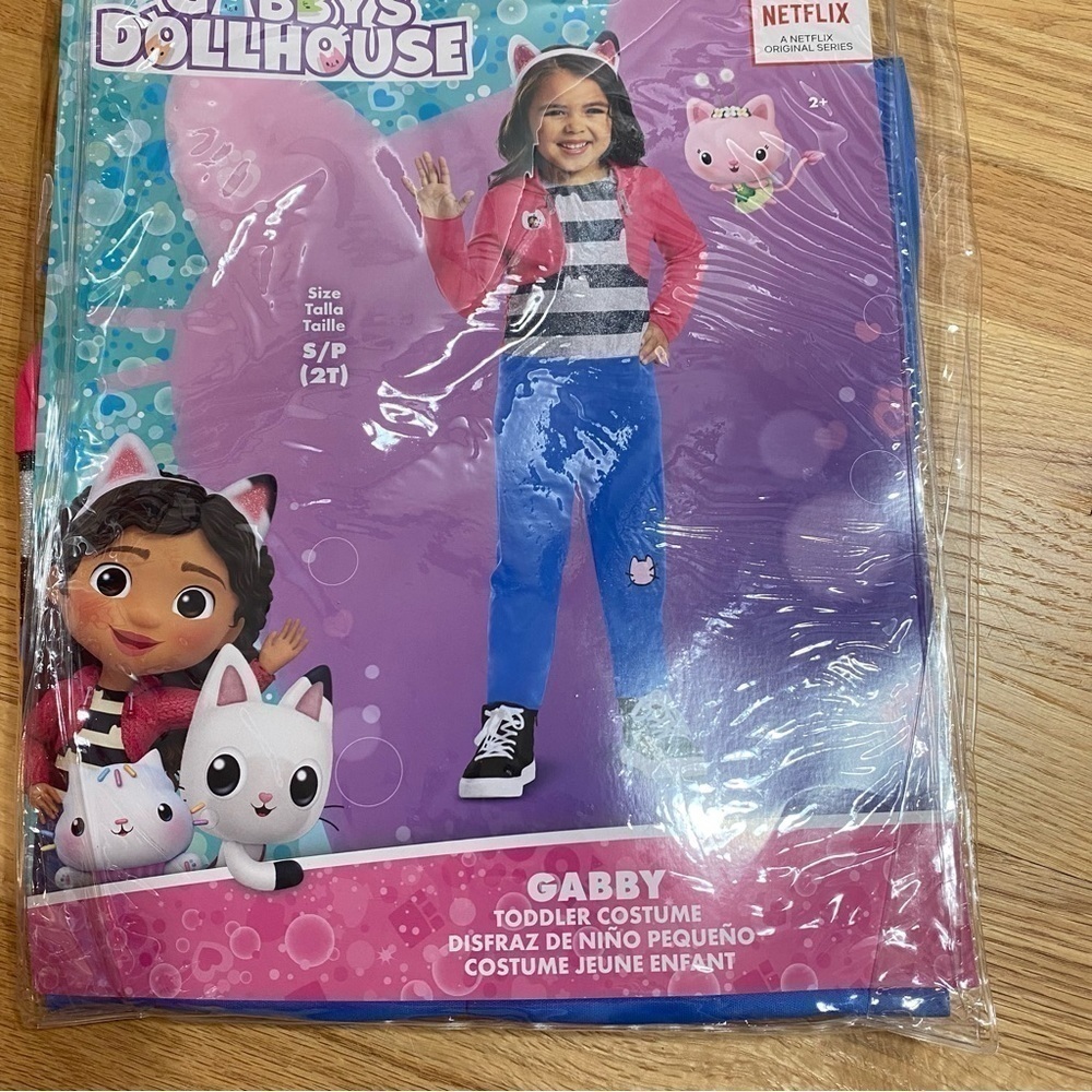 Gabby’s Dollhouse Costume NEW 2T Dress Up Play Halloween Headband Kids